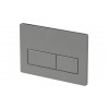 Rectangle Push Button Flushplate - Chrome