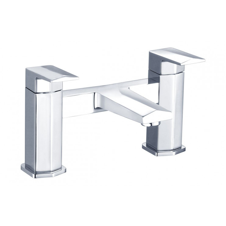 Roda Bath Filler - Chrome Bathroom Taps