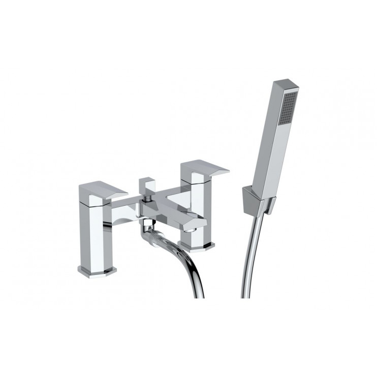 Roda Bath/Shower Mixer & Bracket - Chrome Bathroom Taps