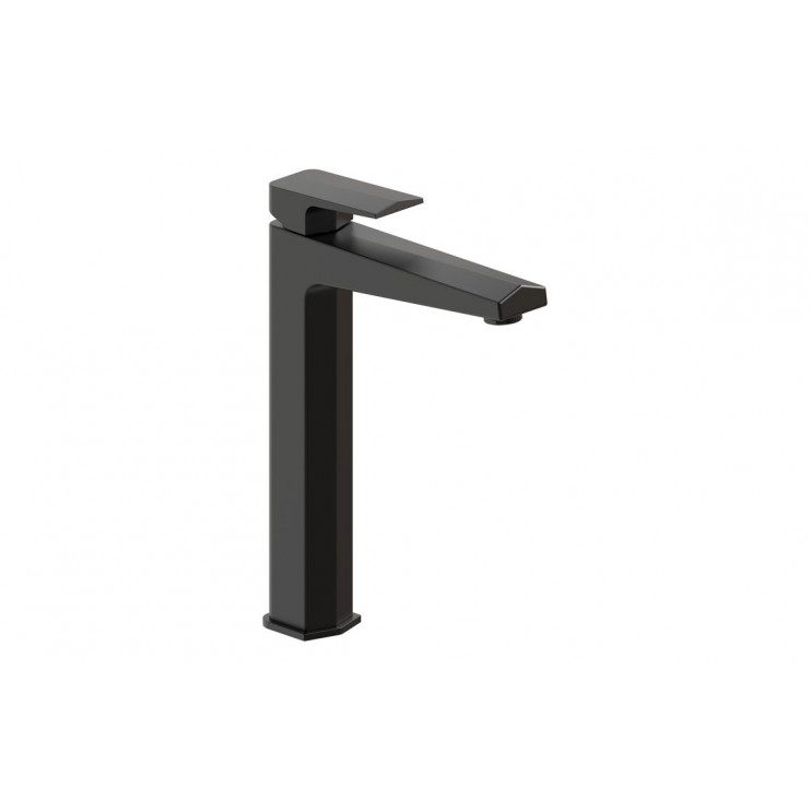 Roda Tall Basin Mixer - Matt Black Bathroom Taps