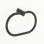Ronde Towel Ring - Black