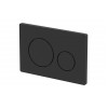 Round Push Button Flushplate - Black