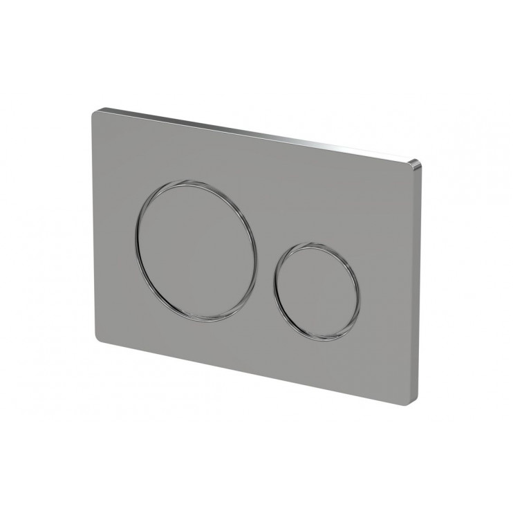 Round Push Button Flushplate - Chrome