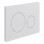 Round Push Button Flushplate - White