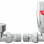Round Thermostatic Chrome Radiator Valves - Straight