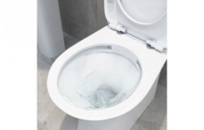 Sandro Rimless Close Coupled Open Back WC & Soft Close Seat