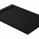 30mm Slate 1000x800mm Rectangular Tray & Waste - Black