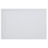 30mm Slate 1000x800mm Rectangular Tray & Waste - White
