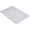 30mm Slate 1000x800mm Rectangular Tray & Waste - White