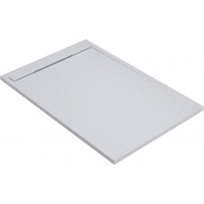 30mm Slate 1400x800mm Rectangular Tray & Waste - White
