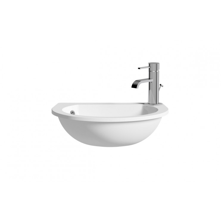 Space Saver 490x355mm 1TH Semi Recessed Basin