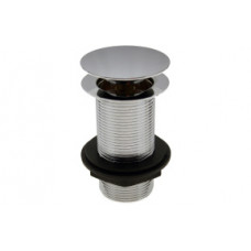 Unslotted Mushroom Basin Waste (1 1/4") - Chrome