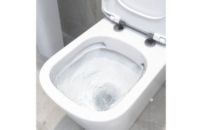 Tilia Rimless Close Coupled Fully Shrouded Comfort Height WC & Soft Close Seat