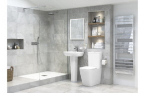 Tilia 600x400mm 1TH Basin & Semi Pedestal