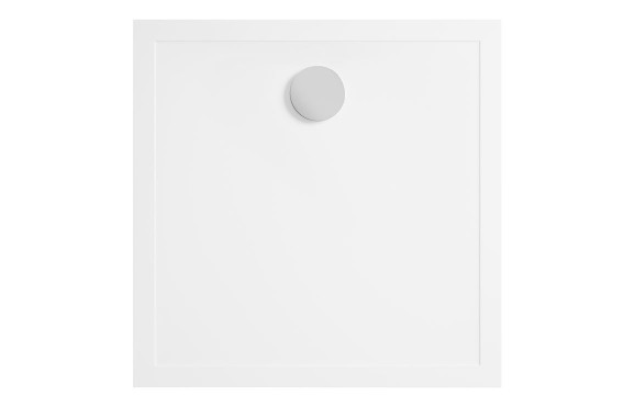 28mm Anti-Slip Ultra-Slim 800mm Square Tray & Waste