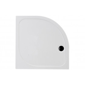 45mm Low Profile 1000mm Quadrant Tray & Waste - White