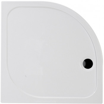 45mm Low Profile 1200x900mm Offset Quadrant Tray & Waste (LH) - White