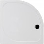 45mm Low Profile 1000x800mm Offset Quadrant Tray & Waste (LH) - White