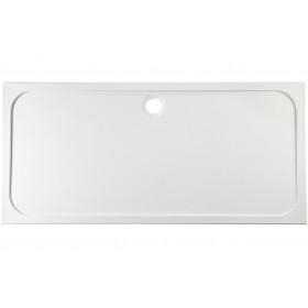 45mm Low Profile 1700x800mm Rectangular Tray & Waste - White