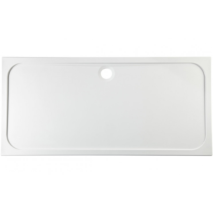 45mm Low Profile 1700x800mm Rectangular Tray & Waste - White 45mm Low Profile 1700x800mm Rectangular Tray & Waste - White