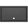 40mm Low Profile 1400x800mm Rectangular Tray & Waste - Matt Black