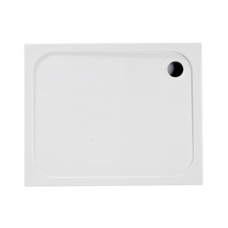 45mm Low Profile 1000x700mm Rectangular Shower Tray & Waste - White