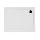 45mm Low Profile 900x700mm Rectangular Tray & Waste - White