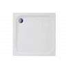 45mm Low Profile 760x760mm Square Tray & Waste - White