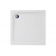 45mm Low Profile 700x700mm Square Tray & Waste - White
