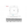 25mm Ultra-Slim 900mm x 900mm Square Tray & Waste