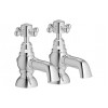 Tadlow Bath Pillar Taps - Chrome