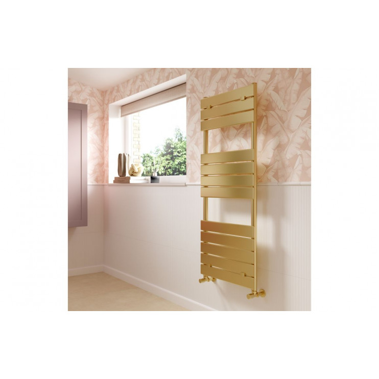Trend Square Ladder Radiator (500x1200mm) - Brushed Brass