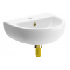 Tuscany 450x400mm 1TH Cloakroom Basin & Brushed Brass Bottle Trap