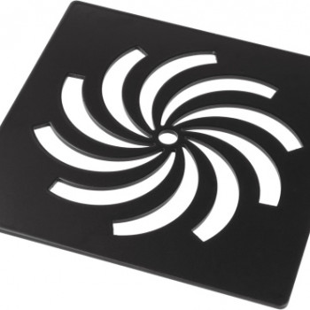 Ultra-Slim Tray Waste Cover - Matt Black