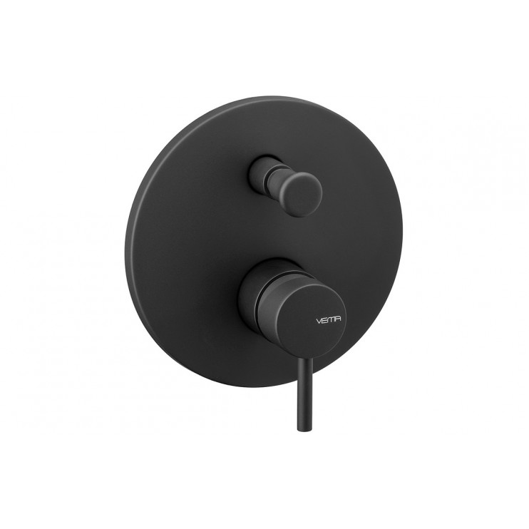 Vema Maira Black Concealed Two Outlet Shower Mixer w/Diverter Vema Maira Black Concealed Two Outlet Shower Mixer w/Diverter