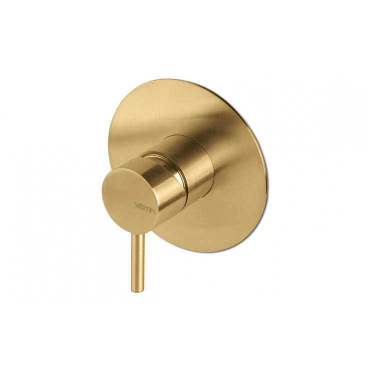Vema Tiber Single Outlet Shower Mixer - Brushed Brass Vema Tiber Single Outlet Shower Mixer - Brushed Brass