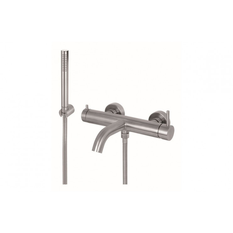 Vema Tiber Wall Mounted Bath/Shower Mixer - St/Steel