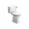 Sherbourne Close Coupled WC & Satin White Wood Effect Seat Sherbourne Close Coupled WC & Satin White Wood Effect Seat