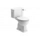 Sherbourne Close Coupled WC & Satin White Wood Effect Seat