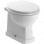 Sherbourne Back To Wall WC & Satin White Wood Effect Seat w/Br.Brass Finishes