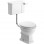 Sherbourne Low Level WC & Satin White Wood Effect Seat w/Br.Brass Finishes