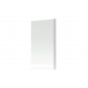 800x1400mm Square Bath Screen (6mm) - Chrome