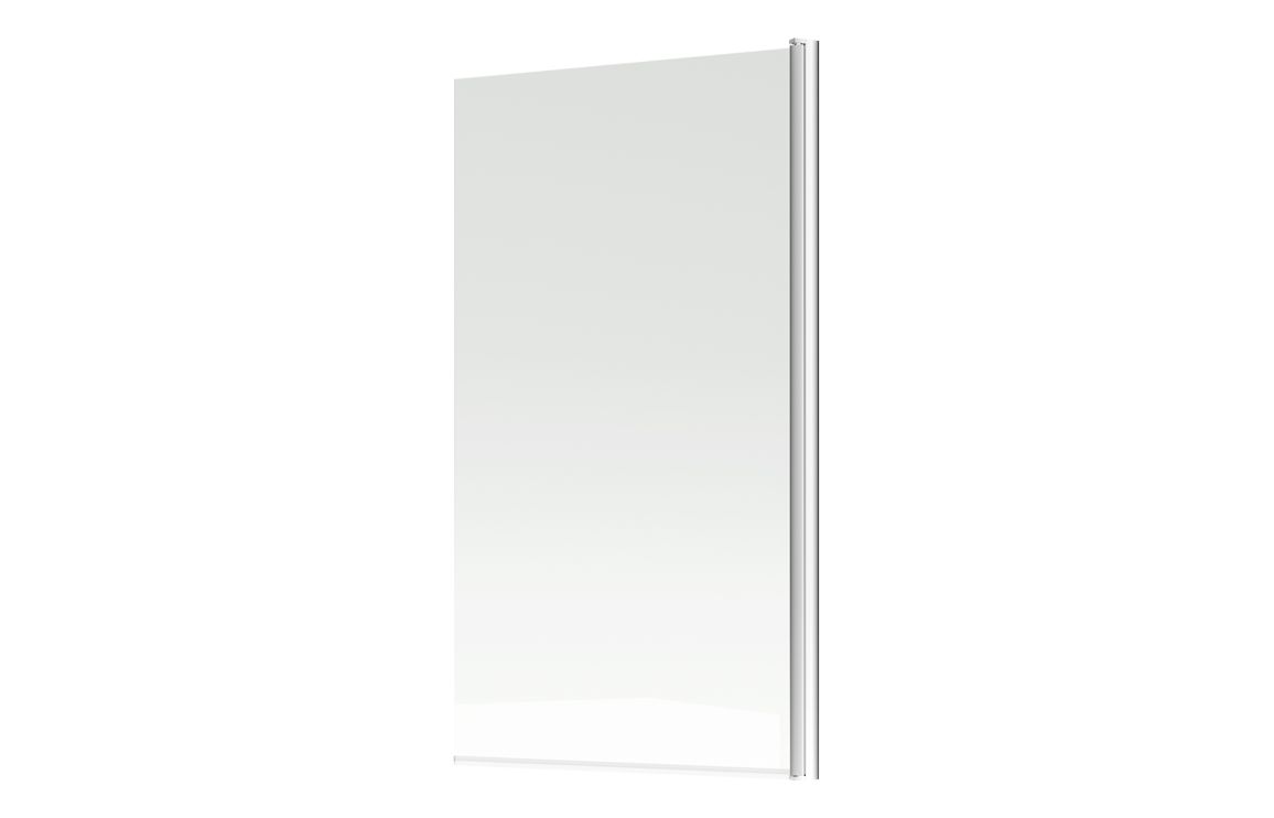 800x1400mm Square Bath Screen (6mm) - Chrome