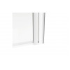 800x1400mm Square Bath Screen (6mm) - Chrome
