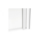 800x1500mm Single Straight Bath Screen (6mm) - Chrome