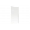 800x1400mm Square Bath Screen (6mm) - Chrome