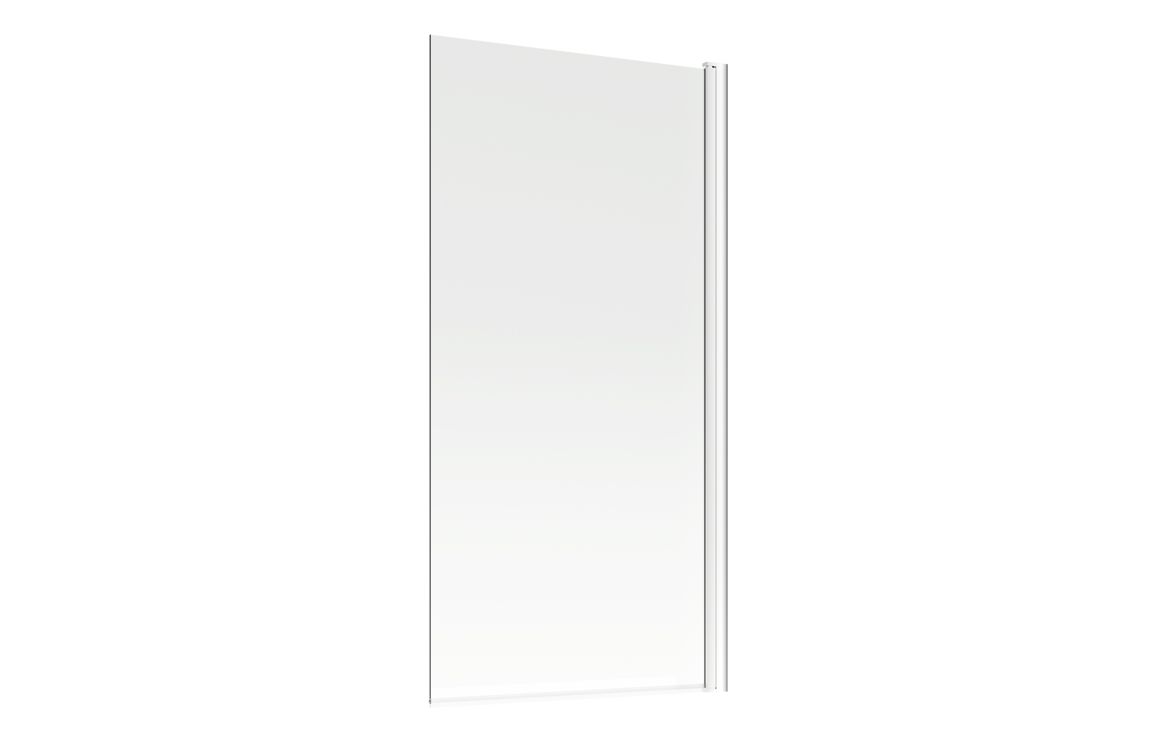 800x1400mm Square Bath Screen (6mm) - Chrome