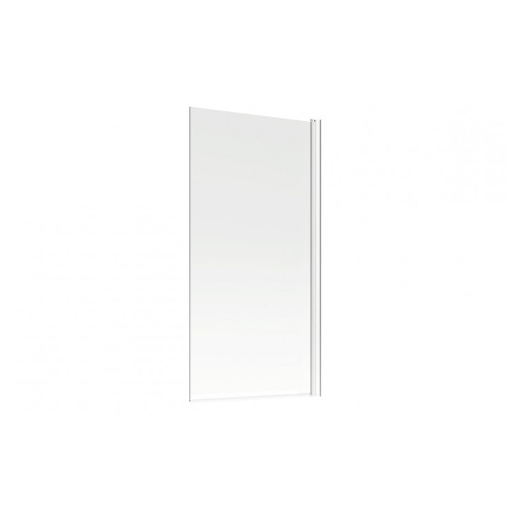 800x1400mm Square Bath Screen (6mm) - Chrome