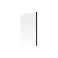 800x1400mm Square Bath Screen (6mm) - Black