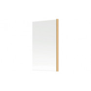 800x1500mm Single Straight Bath Screen (6mm) - Brushed Brass